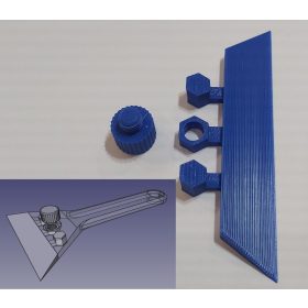   Spaklihoz cserélhető vég, 1db műanyag csavar, nyél nélkül KAPHATÓ !!!