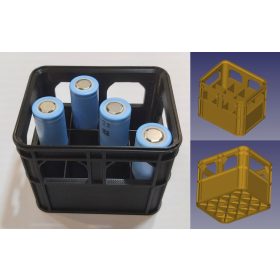   Rekeszes tároló 12db 18650-es akkumulátorohoz KAPHATÓ !!!!!!! 