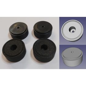   Készülékláb, műanyag 40x18mm 3mm furattal RENDELÉSRE !!!!! 1-2 munkanap