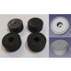 Készülékláb, műanyag 40x18mm 3mm furattal RENDELÉSRE !!!!! 1-2 munkanap