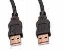 USB 2.0 kábel 1,8m A - A (dugó-dugó) Fekete RENDELÉS ALATT !!!!