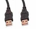 USB 2.0 kábel 1,8m A - A (dugó-dugó) Fekete KAPHATÓ !!!!!!!