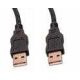 USB 2.0 kábel 1,8m A - A (dugó-dugó) Fekete KAPHATÓ !!!!!!!