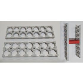   Li-Ion, 14db 18650 vagy 18700, akkumulátor cella összekapcsoló távtartó keret, párban KAPHATÓ !!!!!!!