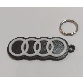   Audi autós kulcstartó, kétszínű, de más színben is kérhető. KAPHATÓ !!!!!!!
