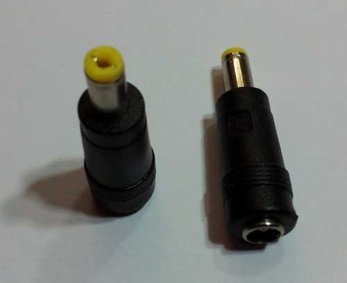 DC átalakító adapter 5,5/1,6mm dugó - 5,5/2,1 aljzat KAPHATÓ !!!!!