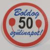 Poháralátét, műanyag mosható, 90x2mm, választható évszámmal 61-80-ig. (0051) KAPHATÓ !!!!