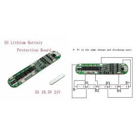   Li-ion 18650 Cella védelemmel ellátott modul BMS - 5 Cella töltés, és merítés védelméhez 15/25A RENDELÉS ALATT !!!!!