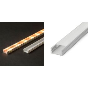   LED aluminium profil opál takaró búra U alakú profilhoz 1m (41010M1) KAPHATÓ !!!!!!