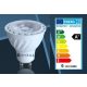 GU10 5W 100-250V ̴ 50/60Hz 3000K meleg-fehér, Sugár szög: 100°, 400 lumen !!! KIFOGYOTT !!!!!!