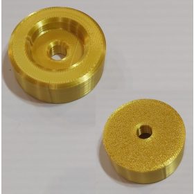   Kislemezhez (45 RPM) illesztő adapter korong 38mm, kör arany KAPHATÓ !!!!!!! 