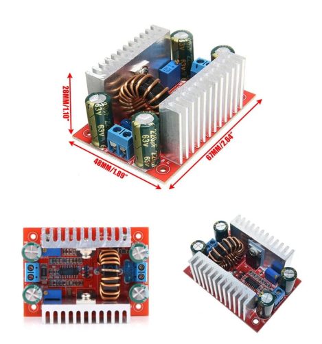 DC – DC felfelé állítható feszültség és áram stabilizátor Step - Up 400W Max:60V KAPHATÓ !!!!!!!