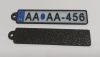 68x14mm rendszámtábla új típusú, autós kulcstartó, megadható rendszámmal. KAPHATÓ !!!!!!!