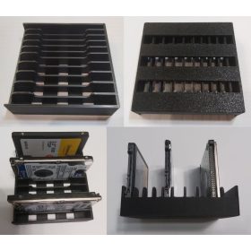   2,5" HDD tartó 10db HDD számára 5db vékonyabb illetve 5db vastagabb rekesz RENDELÉSRE !!!! 2-3 munkanap