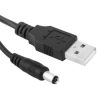   USB 2.0 dugó-DC 5,5/2,1/11mm Dugóval szerelt kábel 1méter. (E141) KAPHATÓ !!!!!!