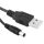 USB 2.0 dugó-DC 5,5/2,1/11mm Dugóval szerelt kábel 1méter. (E141) KAPHATÓ !!!!!!