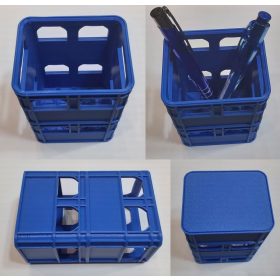   Rekeszes tolltartó, álló, kék vagy fekete, rácsos zárt alsóval, modulosan egymásra helyezhető KAPHATÓ !!!!