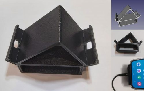 Univerzális telefon és táblagép tartó állvány, 1-11mm vastagságig, kétféle dőlésszöggel fekete, töltő lyukkal. KAPHATÓ !!!!!!!!