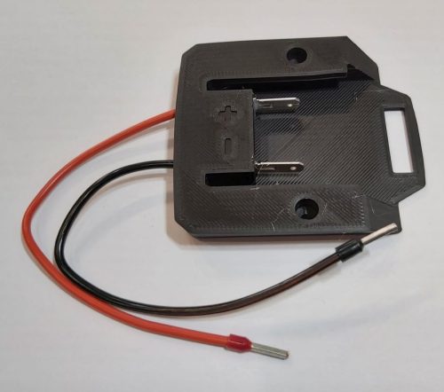 Akkumulátor sín Parkside XS20V, 2db érintkező saruval + 15cm kábel, bekábelezve, Fekete KAPHATÓ !!!!!!!