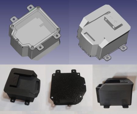 Akkumulátor sín Parkside XS20V, 30mm-es felső doboz