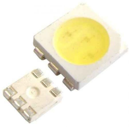 SMD 5050 tokban SMD LED hideg-fehér 60mA 15 lumenes !!!!!!! AKCIÓS KAPHATÓ !!!!