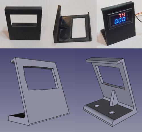 Műszertartó szimpla, feszültség, áram, hőmérséklet mérő panelműszerekhez KAPHATÓ !!!!!!!