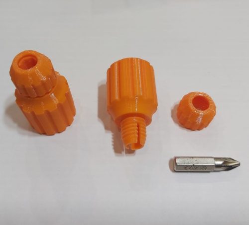 Marokcsavarhúzó mini, 6mm-es normál bitfejekhez, gyors szorítós bitfej befogóval. NARANCSSÁRGA KAPHATÓ !!!!!!!