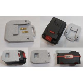   Adapter építéshez, akkumulátorra való ellendarab, Parkside X20V + 2db érintkező KAPHATÓ !!!!!!