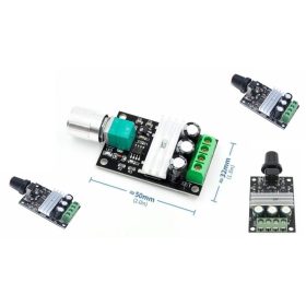   DC Motor, ventilátor vezérlő fordulatszámszabályzó, PWM, 6-28V 3A 