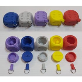   Dobókocka kulcstartóra, üreges tároló doboz belsővel, XL méretű, 34x34mm, kicsavarható menetes kulcstartó vég. ver1 KAPHATÓ !!!!!!