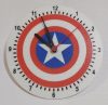Egyedi falióra Amerika kapitány pajzs 175mm, óraszerkezettel. KAPHATÓ !!!
