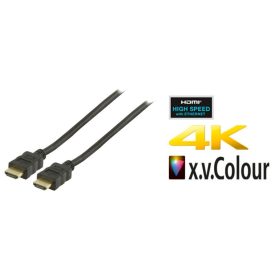   HDMI kábel 5m HDTV Version: HDMI 1.4 NAGYSEBESSÉGŰ, ETHERNETTEL, ARANYOZOTT DUGÓ KAPHATÓ !!!!!