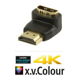   HDMI 90 fokos adapter, aranyozott, 4K (CVGP34901BK) KAPHATÓ !!!!!!