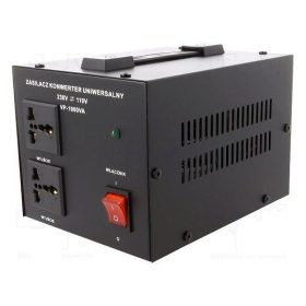   Asztali feszültség konverter 1000W 230/110V (AUTOTRANSFORMÁTOR fém házban) (VOLT VP-1000VA) KÜLSŐ RAKTÁRON !!!!! 3-4 munkanap