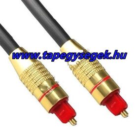   Optikai kábel, 5m Toslink - Toslink aranyozott dugók KAPHATÓ !!!!!