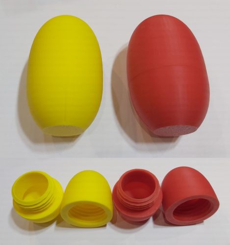 Tojás, csavarmenettel szétnyitható, üreges, 80x48mm KAPHATÓ !!!!!!!!