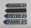 68x14mm rendszámtábla kulcstartó, megadható név, keresztnév. KAPHATÓ !!!!!