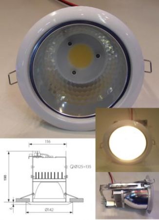 LED-es lámpatest 12V-os 8Watt meleg-fehér 600 lumen !!!!!!!