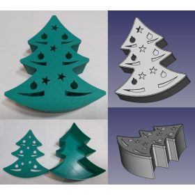   Kárácsonyi dísz doboz, díszitett előlappal KAPHATÓ !!!!!!