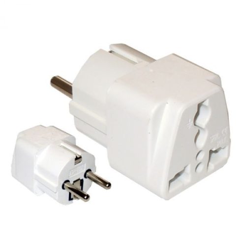 Átalakítő adapter angol-magyar / amerikai-magyar (földelt) (2090) KAPHATÓ !!!!!!!