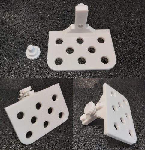 Dexion polcrendszerhez szerszámtároló, univerzális 1-2,5mm vastagságú oszlophoz, csavarhúzó tartó 8db 11mm lyukkal KAPHATÓ !!!!!!