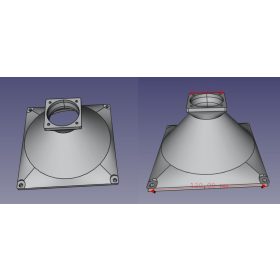 Ventilátor adapter 120mm-40mm oda vissza