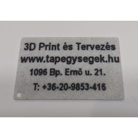   Névjegykártya, reklámkártya, 68x43x1,4mm, sík felületű, a szöveget Ön adja meg KAPHATÓ !!!!!!!