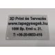 Névjegykártya, reklámkártya, 68x43x1,4mm, sík felületű, a szöveget Ön adja meg KAPHATÓ !!!!!!!