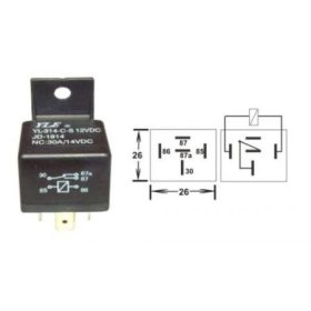 12V-os AUTÓ RELÉ 80A (5 érintkezős) RENDELÉS ALATT !!!!