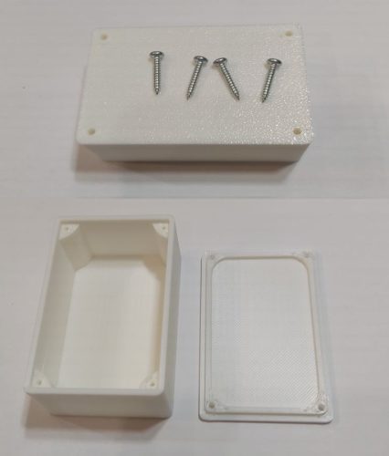 Műszerdoboz műanyag 60x40x25mm fehér csavarokkal KAPHATÓ !!!!!!!