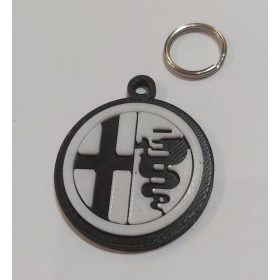   Alfa Romeo autós kulcstartó, kétszínű, de más színben is kérhető. KAPHATÓ !!!!!!!