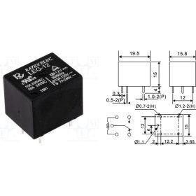 RECOY 12V DC Relé 10A/15A (LEG-12F) KAPHATÓ !!!!!!!