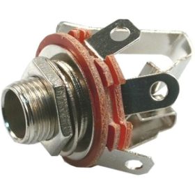 6,3mm jack sztereó fém beépíthető aljzat (05130 4057A)