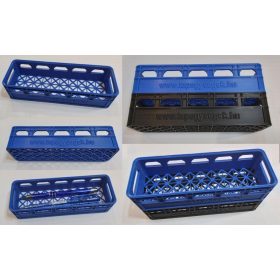   Rekeszes tolltartó, fekvő, kék, rácsos alsóval, modulosan egymásra helyezhető KAPHATÓ !!!!